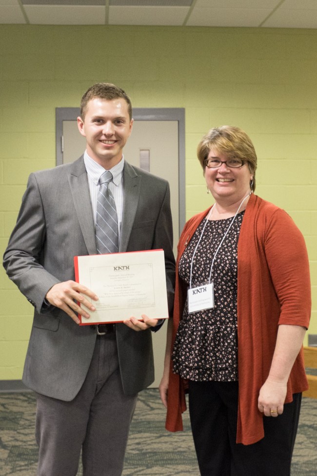 Joe Brown (left) with Dr. Randolph Hollingsworth