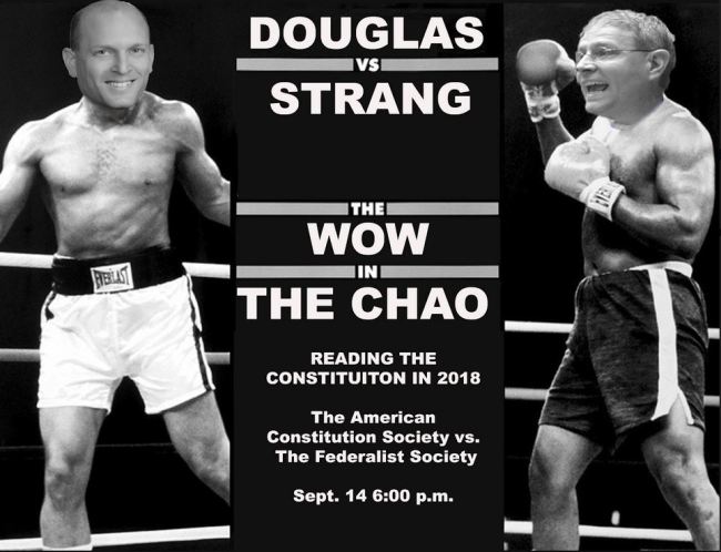 Douglas vs. Strang in a boxing ring